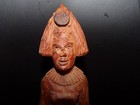 Vintage Polynesian Maori Tiki Statue Hand Carved Princess Figure Sculpture 13 
