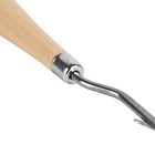 2 Pieces 6 3 Inch Wooden Bent Latch Hook Crochet Needle  Knitting Tool For Rug