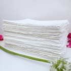 Large Handmade Paper Deckle Edge-100 Sheets - All Sizes White  Acid Free Natural
