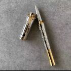 Luxurious Montb Lanc Rollerball Pen With Box black Ink silver gold Color