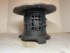 Vintage Japanese Cast Iron Hanging Garden Lantern Pagoda Birds Bamboo Trees
