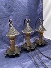 Wired Set Of Three 3 Antique Early 1900   s Virden Table Lamp Fixtures 95b