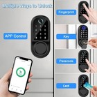 Smart Door Lock Bluetooth App Biometric Fingerprint Password Key Keyless Keypad