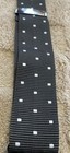 Suspenders Y-back Gray white Dots Silver Adjusters Leather Ends
