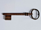 Old  Antique vintage French  Large Door Key    4 75 Inches    1