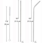 Dcieiosul Set Of 6 Reusable Metal Straws  8 5   X 0 24    6pcs - 0 24       