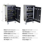 45-device Mobile Charging Cart   Cabinet Storage For Chromebooks Tablets Laptops