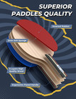 Ping Pong Paddles Set Table Tennis Rackets With Balls  Storage Case For Indoor O
