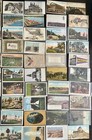Huge Lot Of 59 Vintage Antique Postcards Alcatraz Pro Football Hall Us  kh 104