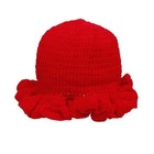 Delta Sigma Theta Sorority Crochet Ruffle Bucket Hat-new 