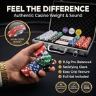Heitok 500pcs Numbered Poker Chip Set - 500 Pcs  500 Chips With Number Value