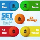 Ace Hockey Mini Hockey Balls - 6 Foam Balls For Knee And Floor Hockey