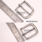 Stainless Steel Belt Buckle Silver Buckle Men Belt Buckle For 38mm 1 5   leather