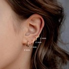1pair Stainless Steel Hoop Earrings Womens Mens Small Earring