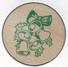 1968  Merry Christmas  Bells  Token coin  Wooden Nickel