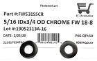  50  5 16  Chrome 18-8 Stainless Steel Flat Washer 3 4 Od - Chrome Flat Washers