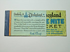 Disneyland Date Nite Vintage 1966 Admit One Ticket Book Disney Stars And Castles