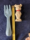 Vintage 1960s - Lot Of 7- Rubber  Squeak Toys  Fork Mother Goose Fish Dogs Nurse