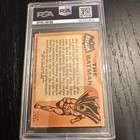 Original 1966 Topps Batman Black Bat Trading Card  1 Psa 2 
