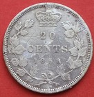 1858 Canada 20 Cents Re-engraved - Vf - Cleaned Trend 280  Lot 11262