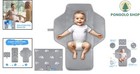 Portable Changing Pad Waterproof 21x26 Compact Diaper Mat Lightweight Travel