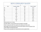 Toddler Boys Corduroy Blazer Suit Jacket Elbow Patches Little Kids Big Boy Black