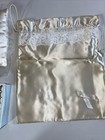 Vintage Satin  Pearl   Lace Ring Bearers Pillow   Money card Bag Garder