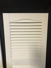 Mid America Louver Vinyl Shutter  1 Pair  White 14-1 2 X 36