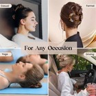 4pcs Flat Hair Clips For Thick Thin Hair  Round Lay Down Claw Clips For Women