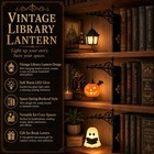 Library Lantern Mini Bookshelf Lamp  Vintage Hanging Led Book Nook Light