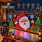 Smart Curtain String Lights 3x3m 400led App   Remote Christmas Party Decor Lamp