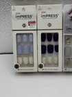 Kiss Impress No Glue Press-on Nails Manicure Short Mixed Styles  lot Of 4 