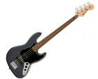 Used Squier Affinity Series Jazz Bass - Charcoal Frost Metallic W  Laurel Fb
