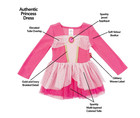 Disney Princess Aurora Tutu Dress Costume Girls Size 6 Long Sleeves New