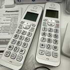 Panasonic Kx-tgd532 W 2 Handset Cordless White Phone Answering Machine Blocking