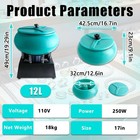 Central Machinery Deburring Shaker Small Parts Polishing Tumbler 12l Bowl