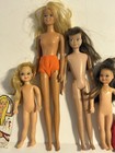 1960s Mattel Barbie And Friends Lot   tutti   skipper   liddle Kiddle   6 Dolls 