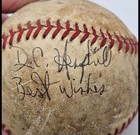 Early 20th C  Vintage Baseball     Attributed To Charlie Hemphill     Unauthenticate