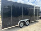 Rock Solid Black Enclosed Cargo Trailer Bumper Pull Tandem 2 Axle