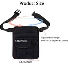 Server Waist Pouch  Black Server Aprons With Buckle For Waitress Restaurant W   