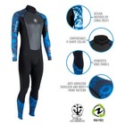 Aqua Lung Hydroflex 3mm Wetsuit - Men - Camo Blue