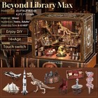 Diy Book Nook Kit  Miniature Dollhouse Booknook Kit  3d Wooden Puzzle Bookend Bo