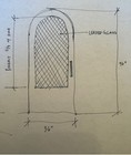 Custom Arched Solid Oak Front Door Diamond Leaded Glass Entry Door