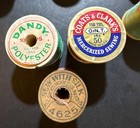 Wooden Sewing Spools Thread Lot Of 76 Vintage Craft Cotton Coats   Clark s