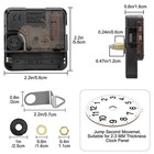 3pcs Diy Wall Quartz Clock Movement Mechanism Replacement Repair Tool Parts Kit