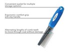 Ultimate Pet Shedding Comb For Dogs Or Cats Red Or Blue Dematting Grooming Tool