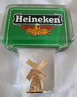 Heineken Acrylic Windmill Bar Draft Beer Tap Handle 7  Tall Man Cave Keg Vintage
