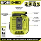 Ryobi One  18v Cordless Dual Function Inflator deflator tool Only 