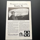 Vintage Santa Fe Diesel Locomotive Railroad Train System Print Ad 1946