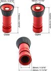 Fire Hose Nozzle  1  Heavy Duty Npsh npt Thermoplastic Constant Flow Fog Nozzle 